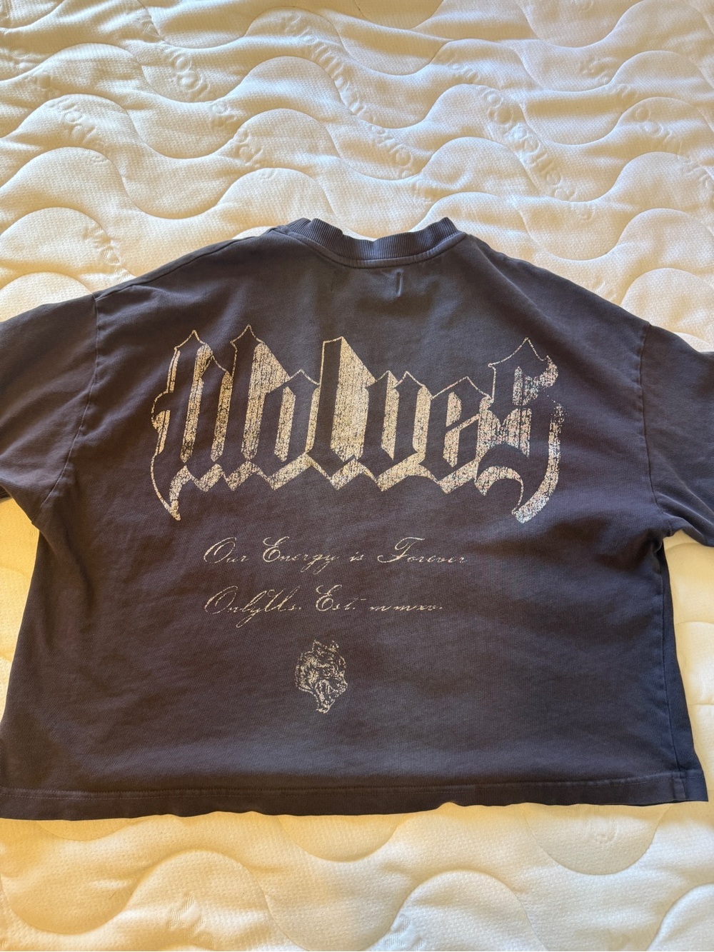 Darc Sport Black Wolves Graphic Crop Top